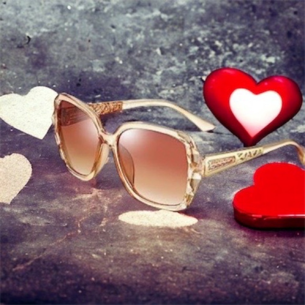 - Oversized Sunglasses Women Sparkling Frame Polarized Square Sunglasses